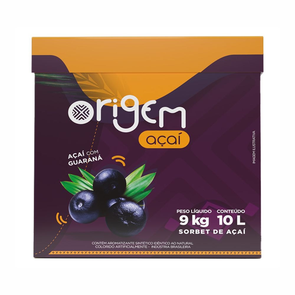 Açaí Origem Sabor Natural Caixa 9 Kg Polpanorte
