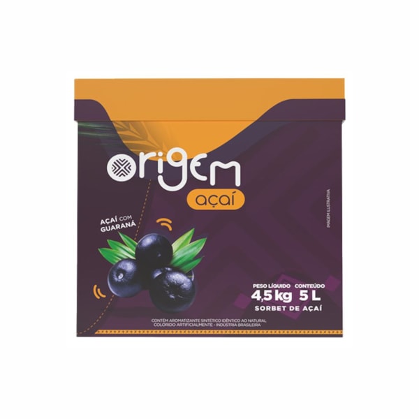 image Açaí Origem Sabor Natural Polpanorte Caixa 4,5Kg