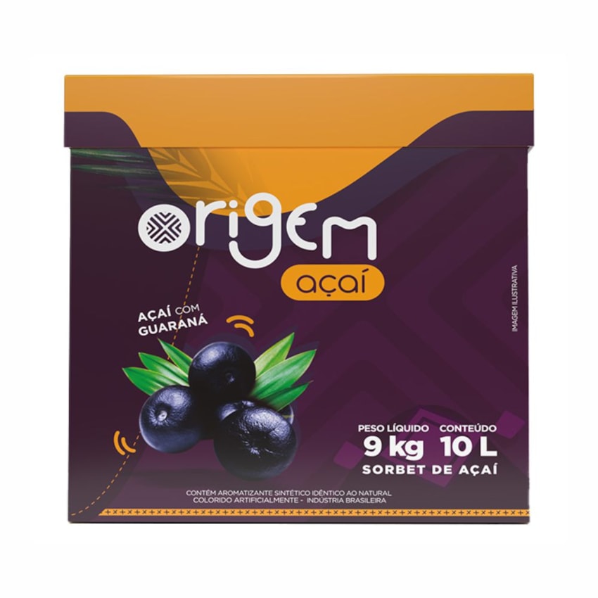image Açaí Origem Sabor Natural Polpanorte Caixa 9Kg