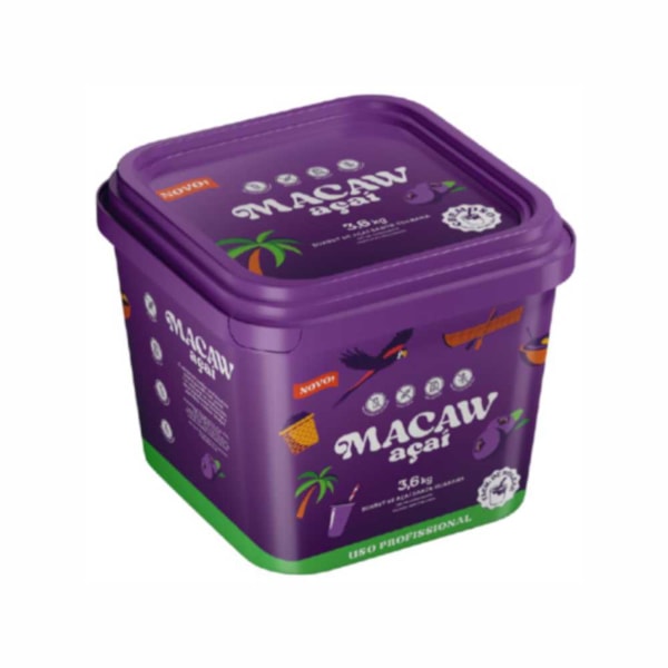 image Açaí Tradicional Balde 3,6 Kg Macaw