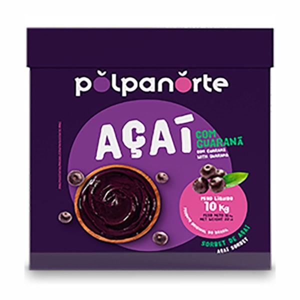 image Açaí Tradicional Polpanorte Caixa 10Kg