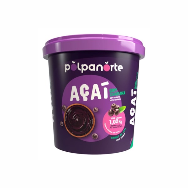 image Açaí Tradicional Pote 1,02 Kg Polpanorte