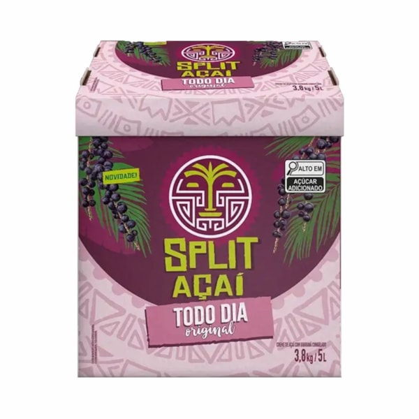 image Açaí Tradicional Todo Dia Split Caixa 3,8Kg