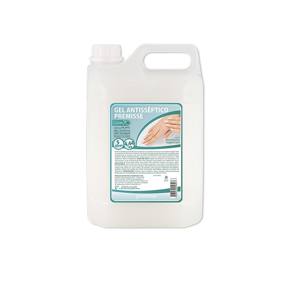 image Alcool Gel 70 Graus Antisséptico Clean 70 Premisse 5Lt