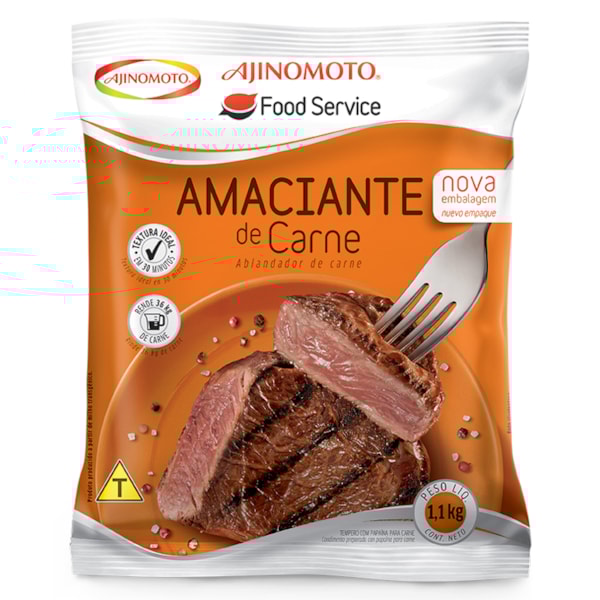 image Amaciante De Carne Ajinomoto 1,1Kg Amacia 36Kg
