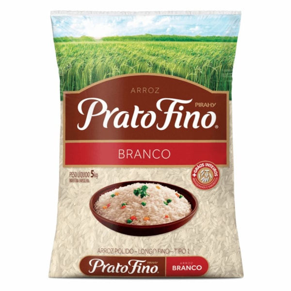 image Arroz Branco 5Kg Prato Fino