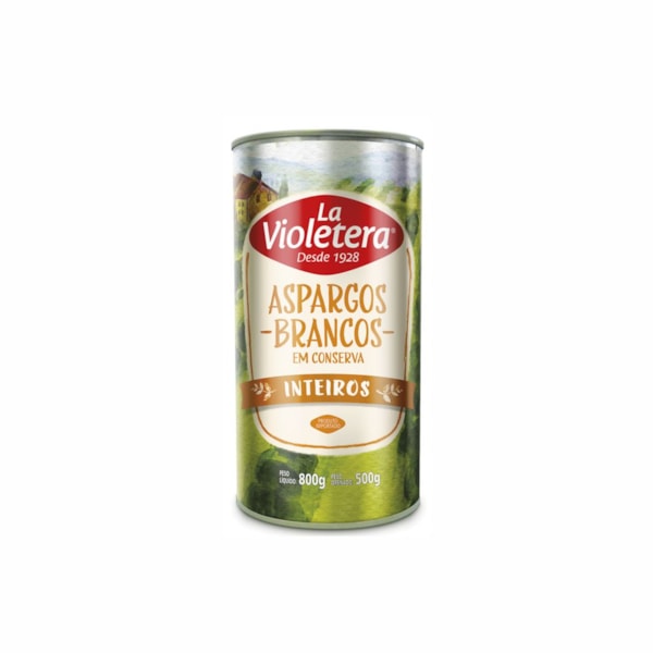 image Aspargo Branco Inteiro La Violetera 500G