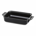 image Assadeira Retangular Cerâmica 2L 25 X 22Cm Preta Clear Ceramarte Un