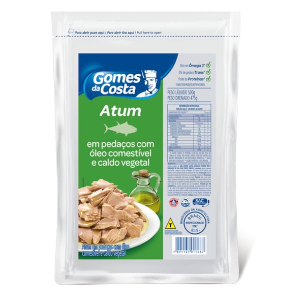 image Atum Pedaços Óleo Gomes Da Costa Bag 475G