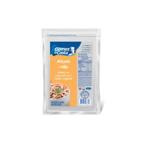 image Atum Ralado Ao Natural Gomes Da Costa Bag 450G