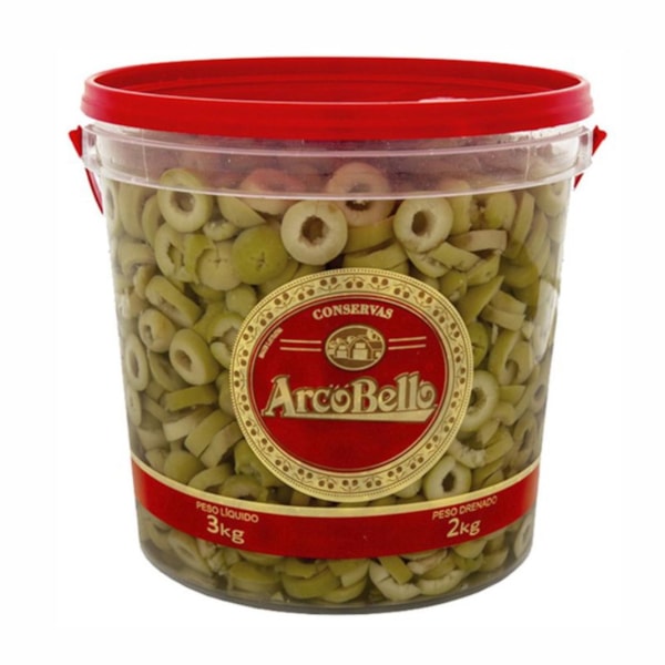 image Azeitona Verde Fatiada Arcobello 2Kg