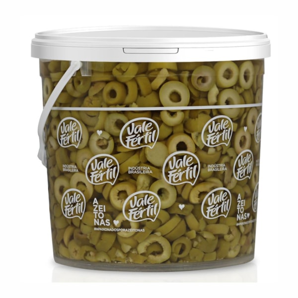 image Azeitona Verde Fatiada Cobertura De Pizza Vale Fértil 1,8Kg
