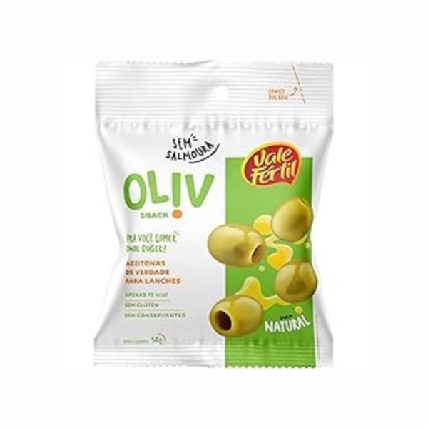 image Azeitona Verde S/Caroço Natural Vale Fértil Snack 50Gr