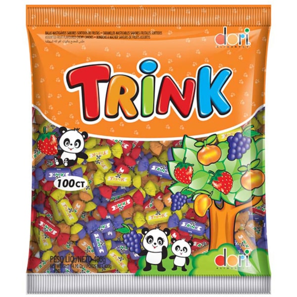 image Bala Mastigável Sabores Sortidos Trink Dori 400G