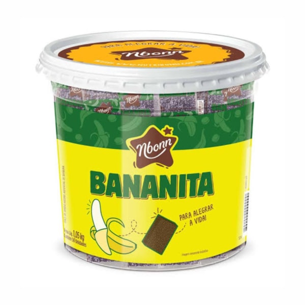 image Banana Embalada Nbonn 1,05Kg Pote 50Un