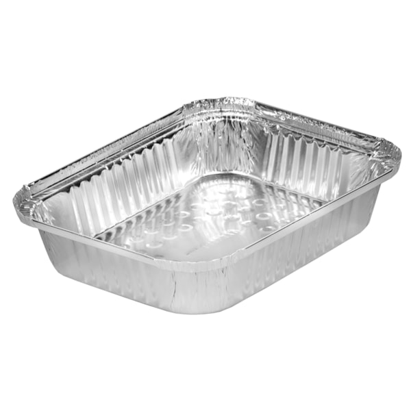image Bandeja Alumínio 1,15Lt Retangular Com Tampa Thermoprat 100Un