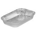 image Bandeja Alumínio 1Lt Retangular Com Tampa Thermoprat 100Un