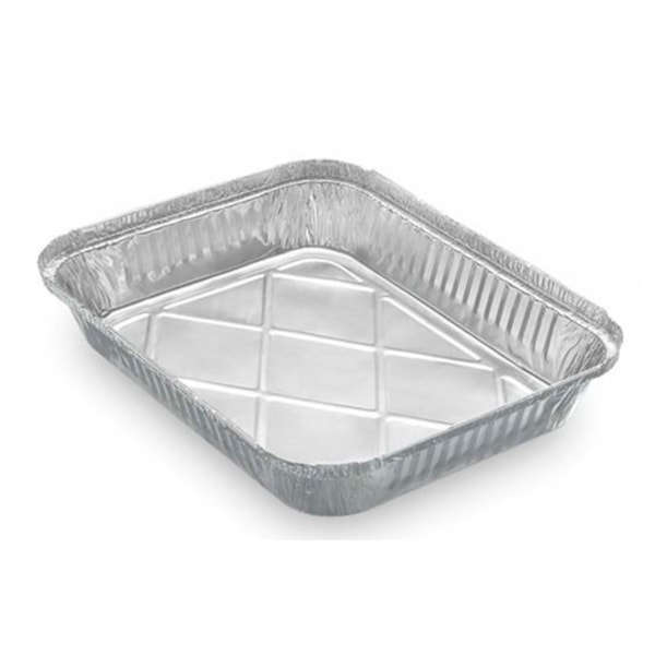 image Bandeja Alumínio 2Lt Retangular Com Tampa Thermoprat 100Un