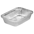 image Bandeja Alumínio 500Ml Retangular Com Tampa Thermoprat 100Un