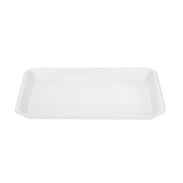 image Bandeja Isopor 03 Branca Rasa Bom Apetite 100Un 23,5 X 18 X 1,5Cm Br03