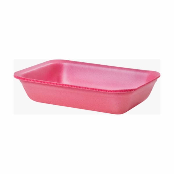 image Bandeja Isopor Rosa Copobras 100Un 16 X 11 X 3,3Cm Cf052 400242