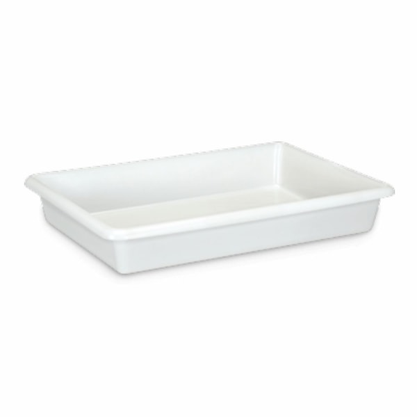 image Bandeja Plástica Retangular Branca 12Lt 53,2 X 37,3 X 8,6Cm Biopratika Ref. 0757