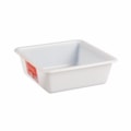 image Bandeja Plástica Retangular Branca 2,3Lt 21,5 X 21,5 X 7,3Cm Biopratika Ref. 0787