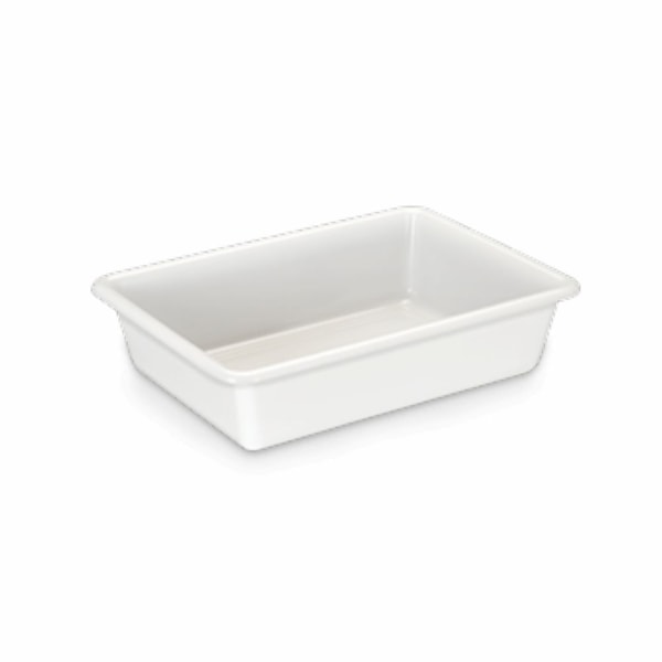 image Bandeja Plástica Retangular Branca 3Lt 30,3 X 22,1 X 7,5 cm Biopratika Ref. 0727