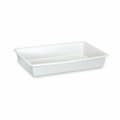 image Bandeja Plástica Retangular Branca 7,5 lt 43,5 X 29,6 X 7,5 cm Biopratika Ref 0737