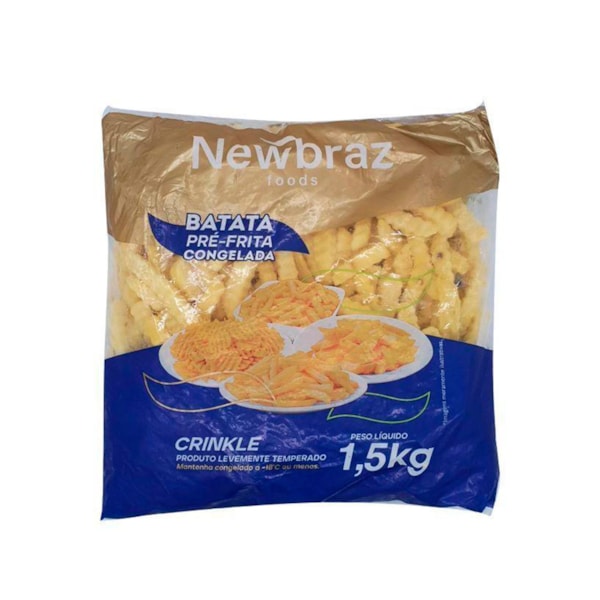 image Batata Crinkle Newbraz 8 X 1,5Kg