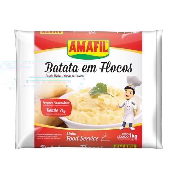 image Batata Flocos Amafil 1Kg Rende 7Kg De Pure
