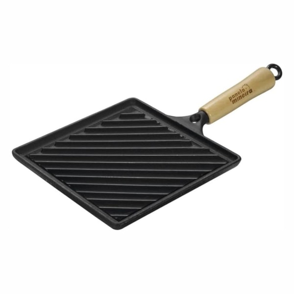 image Bifeteira Estriada Quadrada 22 X 22Cm 1,5L Cabo De Madeira Fumil