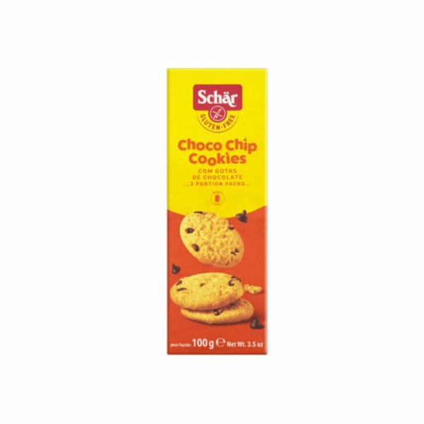 image Biscoito Choco Chip Cookies 3 X 33G Sem Glúten Schar 100G