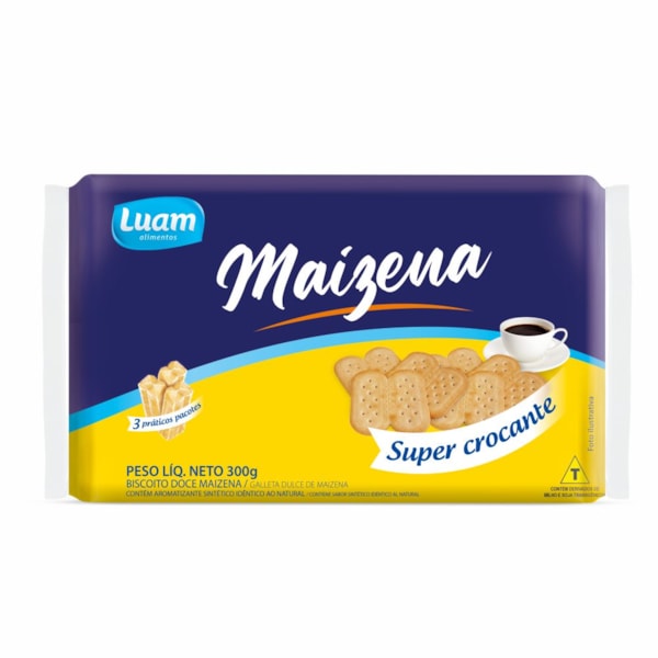 image Biscoito Maizena Luam 300G