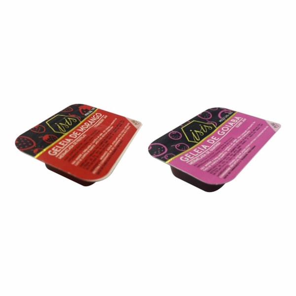 image Blister Geleia Morango E Goiaba Isis 144 X 10G