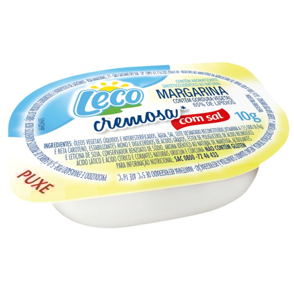 image Blister Margarina Com Sal Leco 192 X 10G