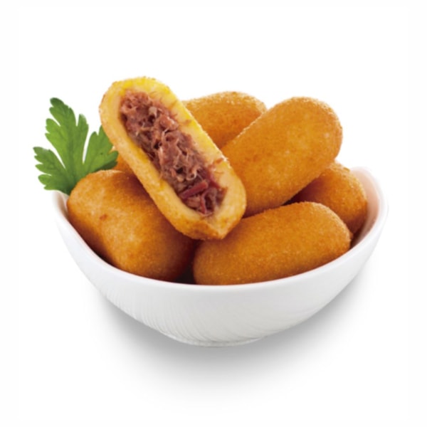 image Bolinho De Carne Seca Mandioca Congelado 20Gr Oyshi 2Kg