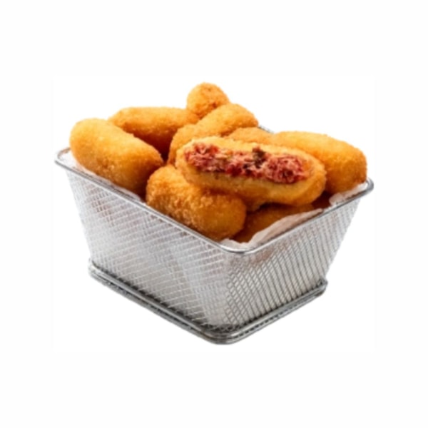 image Bolinho De Carne Seca Mandioca Crocante Congelado 30Gr Oyshi 1Kg