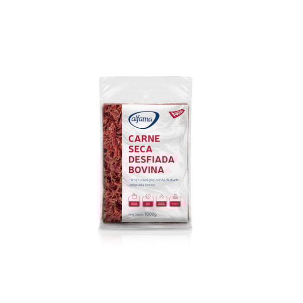 image Bovino - Carne Desfiada Carne Seca Congelada 1Kg Alfama