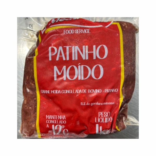 image Bovino - Carne Moída Patinho Congelada 1Kg Meatfoods