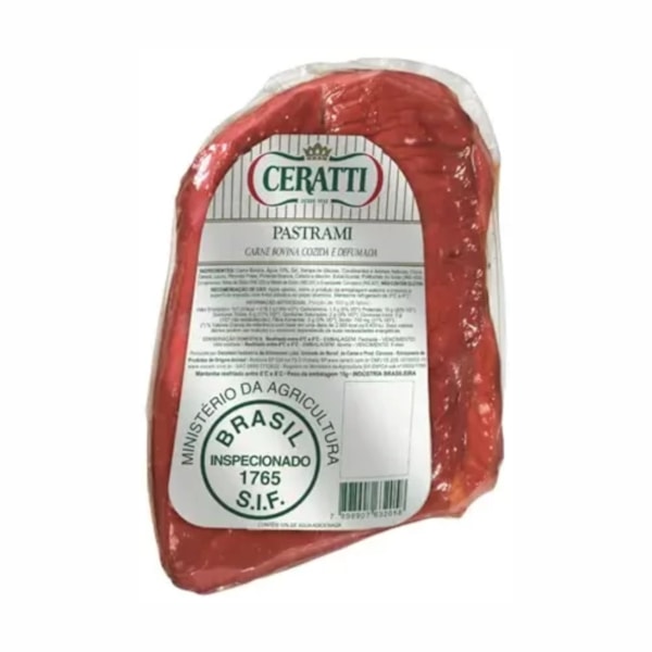 image Bovino - Pastrami Cozida E Defumada Resfriada Ceratti +/ - 1,5Kg