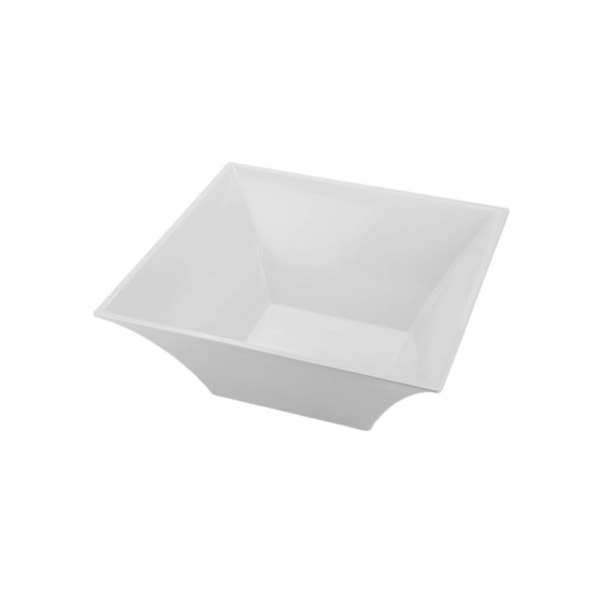 image Bowl Quadrado 3L Melamina Branca Gourmet Mix
