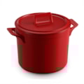 image Caçarola Alta Com Tampa 24Cm 7,5L Cerâmica Pomodoro Clear Ceramarte Un