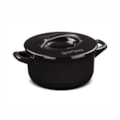 image Caçarola Com Tampa 24Cm 4,3L Cerâmica Preta Duo Ceramarte Un