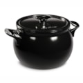 image Caçarola Com Tampa 24Cm 7L Cerâmica Preta New Premiere Ceramarte Un