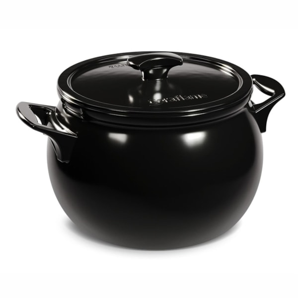 image Caçarola Com Tampa 24Cm 7L Cerâmica Preta New Premiere Ceramarte Un