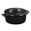 image Caçarola Com Tampa 28Cm 6L Cerâmica Preta Duo Ceramarte Un