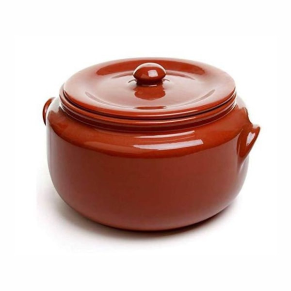 image Caçarola Com Tampa De Barro C/Asa 5L 14,5 X 22Cm Motta