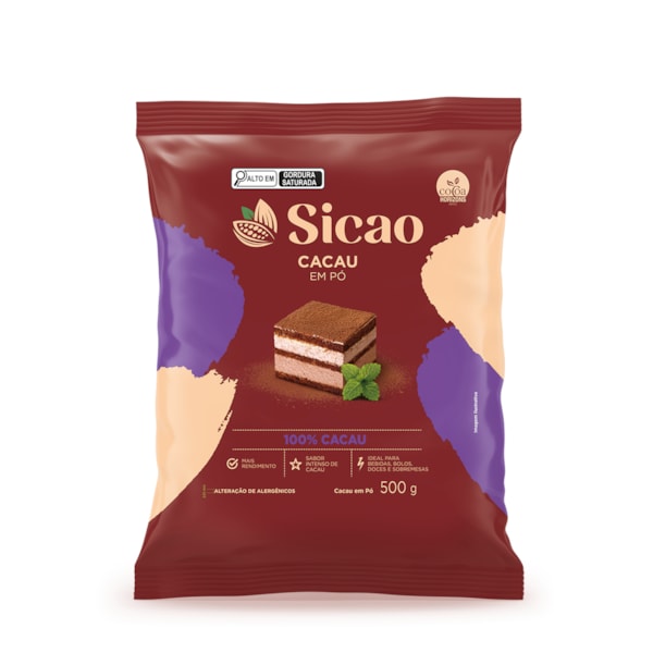 image Cacau Pó 100% Cacau 500G Sicao