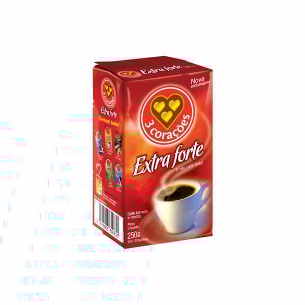 image Café Extra Forte 250G 3 Corações Vácuo